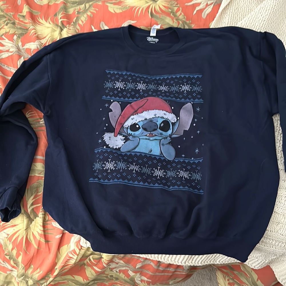 Disney Christmas Stitch Sweatshirt 2X